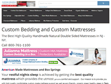 Tablet Screenshot of mycustombedding.com